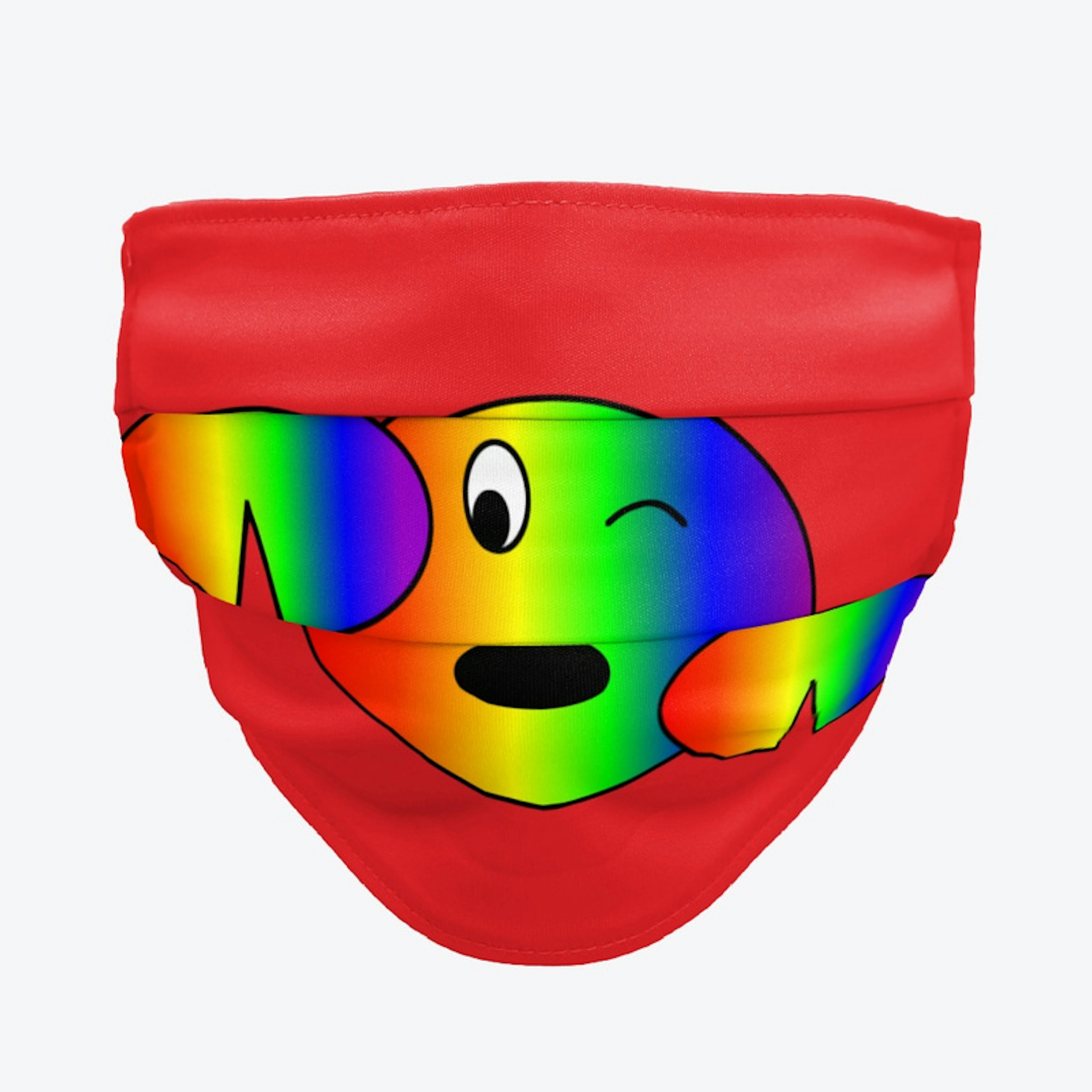 Rainbow Crab Face Mask!